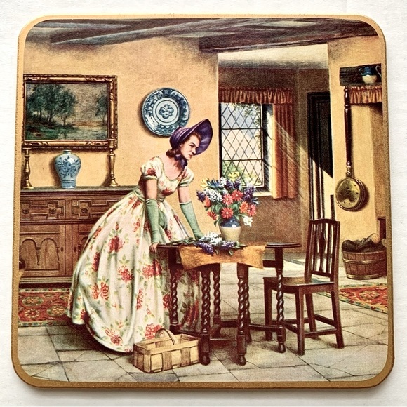 Win-EL-Ware Other - Win-EL-Ware Vintage English Coasters set of 4 with Case